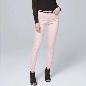 WHBM The Skinny blush pink jeans, 12 EUC